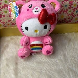 Adorable Pink Hello Kitty/Care Bear Plush